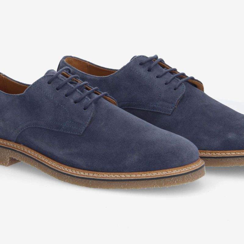 DUBLIN DERBY M - SUEDE - BLEU JEAN